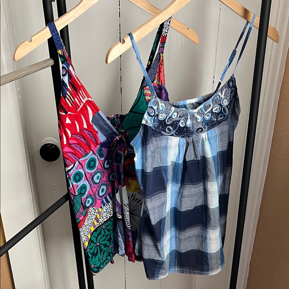 2 Cotton Women's Strappy Tops